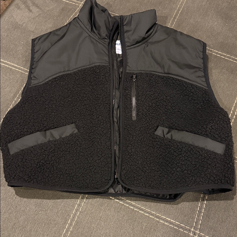 Old Navy Charcoal Fleece Vest